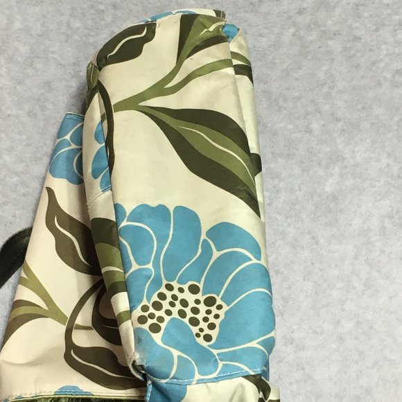 Ju Ju Be Diaper Bag Changing Pad Crossbody Strap Green Blue Marvelous Mums - Picture 12 of 14